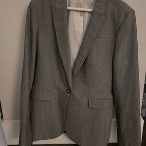 BR lined grey fitted blazer